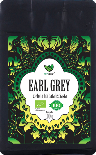 Herbata Zielona Earl Grey Liściasta EKO 100g