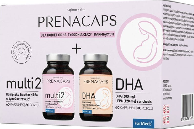 Multiwitamina Prenacaps Multi 2 + DHA 60 kapsułek