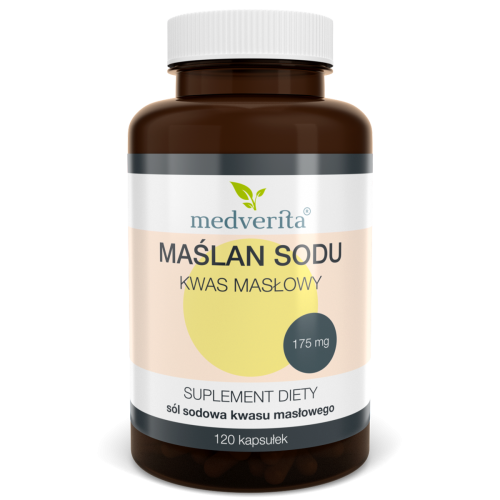 Maślan Sodu (Kwas masłowy) 120 kapsułek