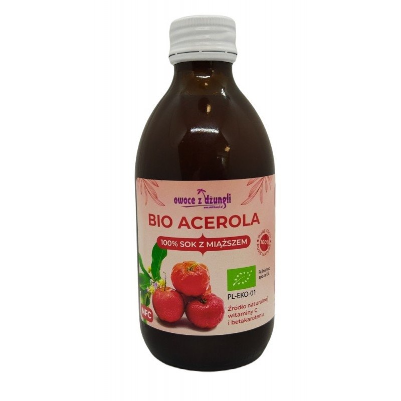 Sok z Miąższem z Aceroli 100% 250ml