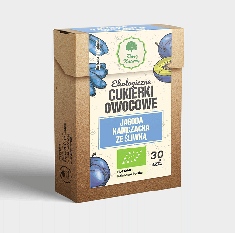 Cukierki Owocowe Jagoda Kamczacka ze Śliwką Eko 30g