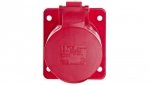 Gniazdo tablicowe skośne 16A 5P 400V /75x85/ czerwone IP44 415-6F87