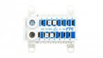 Blok rozdzielczy CU ECB 2-polowy 2x25mm2 , 2x (7x4mm2) niebieski KS741NN