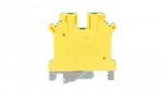 Złączka szynowa 1-torowa ZJU-2,5/PE 2,5mm2 żółto-zielona R34RR-07020000205