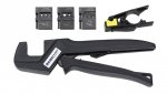 Zaciskarka do złącz MC4, Zaciskarka SOLAR KIT PROFI do złączek MC4 - SOLAR, pozycjoner do mc4 / ściągacz izolacji 2,5-6 mm2