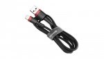 Kabel Baseus CALKLF-C19 (Lightning M - USB 2.0 M 2m kolor czarno-czerwony)