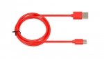 Kabel IBOX IKUMTCR (USB 2.0 typu A - USB typu C 1m kolor czerwony)