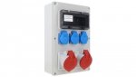 Rozdzielnica budowlana RB-3232 IP44 1x32A/5P,1x32A/5P,3xGS 65.3232
