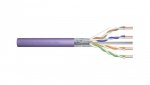 Kabel teleinformatyczny F/UTP kat.6 4x2xAWG23 LSOH drut fioletowy Dca DK-1624-VH-1 /100m/
