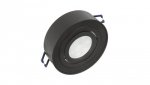 Punktowa oprawa sufitowa Maclean, dla źródeł światła MR16/GU10, kolor czarny, 94x32mm, okrągła, aluminiowa, MCE462 B