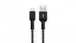 Kabel USB C Maclean, wspierający Fast Charge, przesył danych, 2.4A, 5V/2.4A, czarny, dł. 2m, MCE482