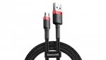 Kabel Baseus cafule CAMKLF-C91 (USB M - Micro USB M 2m kolor czarno-czerwony)