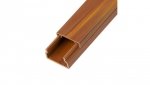 Listwa elektroinstalacyjna kanał kablowy MKE 15x25mm korytko z pokrywą AKS drewno ciemne / 2 m /
