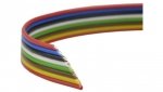 Przewód wstążkowy montażowy TLWY 10x0,12 150V kolorowy Technokabel /50m/