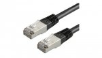 Patchcord S/FTP kat.6 PiMF kabel sieciowy LAN 2x RJ45 linka czarny 3m