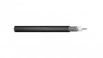 Kabel koncentryczny DIGITUS RG-6 75 Ohm ekran (2x folia +oplot 77) Fca PE czarny szpula DK-RG6-O-5 /500m/