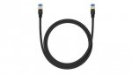 Baseus szybki kabel internetowy RJ45 cat.7 10Gbps 1m pleciony czarny