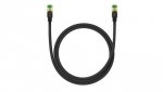 Baseus szybki kabel sieciowy RJ45 cat. 8 40Gbps 1m pleciony czarny