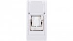 Systo Gniazdo komputerowe pojedyncze RJ45 Cat.5E FTP 1 moduł biały WS213