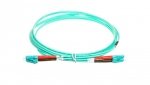 Patch cord światłowodowy LC/LC duplex MM 50/125 OM3 2m LS0H turkusowy DK-2533-02/3