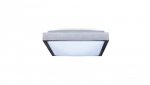 Lampa plafon PLATO-K-S 2 x E27 300x300 kwadrat ramka srebrna szczotkowana PMA
