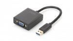Adapter graficzny VGA 1080p FHD na USB 3.0 aluminiowy czarny DA-70840