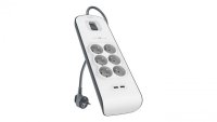Listwa przepięciowa z filtrem RFI 6-gniazd 2-USB Belkin BSV604CA2M 