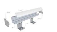 Profil P03 lakierowany proszkowo zielony P03-2M-G /2m/ 