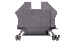 Złączka szynowa 2-przewodowa 6mm2 szara EURO 43407
