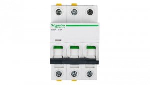 Wyłącznik nadprądowy 3P C 3A 6kA AC iC60N-C3-3 A9F04303