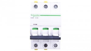 Wyłącznik nadprądowy 3P D 20A 6kA AC iC60N-D20-3 A9F05320
