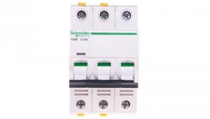 Wyłącznik nadprądowy 3P D 32A 6kA AC iC60N-D32-3 A9F05332