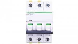 Wyłącznik nadprądowy 3P D 50A 6kA AC iC60N-D50-3 A9F05350