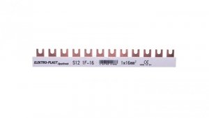 Szyna łączeniowa 1P 80A 16mm2 widełkowa (12 mod.) 1F S12 1F-10 45.121