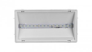 Oprawa awaryjna EXIT L IP65 ECO LED AT 3W 340lm 1h jednozadaniowa biała (brak piktogramu w zestawie) ETL/3W/E/1/SE/AT/WH