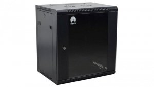 Szafa wisząca RACK 19 cali 12U 450mm czarna NEKU TS BOX