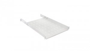 Półka regulowana do szafy RACK 19 cali 1U 650mm szara