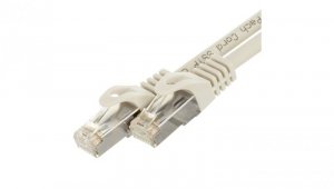 Patchcord S/FTP kat.7 PiMF kabel sieciowy LAN 2x RJ45 PoE szary 10m NEKU