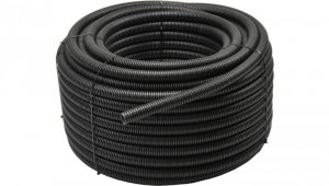 Rura karbowana RKGS 20 czarna 750N z pilotem 25 m 444043 /1szt/