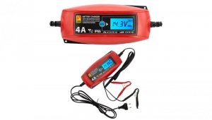 Prostownik automatyczny z mikroprocesorem 6V/12V 4A LCD 010303 SENA