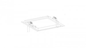 Intelight Ramka do montażu podtynkowego STARLED QUAD biała 93001