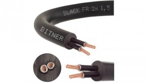 Przewód sterowniczy prądowy BiT 500 Black FR 300/500V 2x1,5 linka do ziemi Bitner /300m/