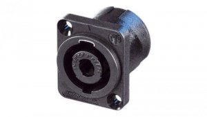 NEUTRIK Gniazdo tablicowe panelowe Speakon 4-pin czarne NL4MPXX