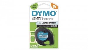 Taśma DYMO LT plastikowa 12mm / 4m przezroczysta 91221