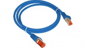 Patch-cord S/FTP kat.6A LSOH 0.25m niebieski KKS6ANIE0.25