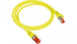 Patch-cord S/FTP kat.6A LSOH 0.25m żółty KKS6AZOL0.25
