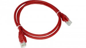 Patch-cord U/UTP kat.6A LSOH 5.0m czerwony KKU6ACZE5.0