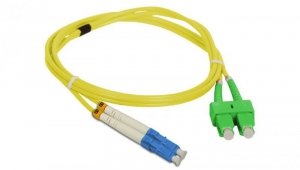 Patch cord SM SC/APC-LC duplex 9/125 5.0m FOC-SCALC-9SMD-5