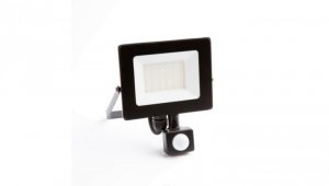 Naświetlacz led z czujnikiem ruchu PIR 20W 1800LM AC230V IP65 kąt świecenia 120 neutralna biała 4000K czarny