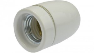 Oprawka żarówki E27 ceramiczna biała